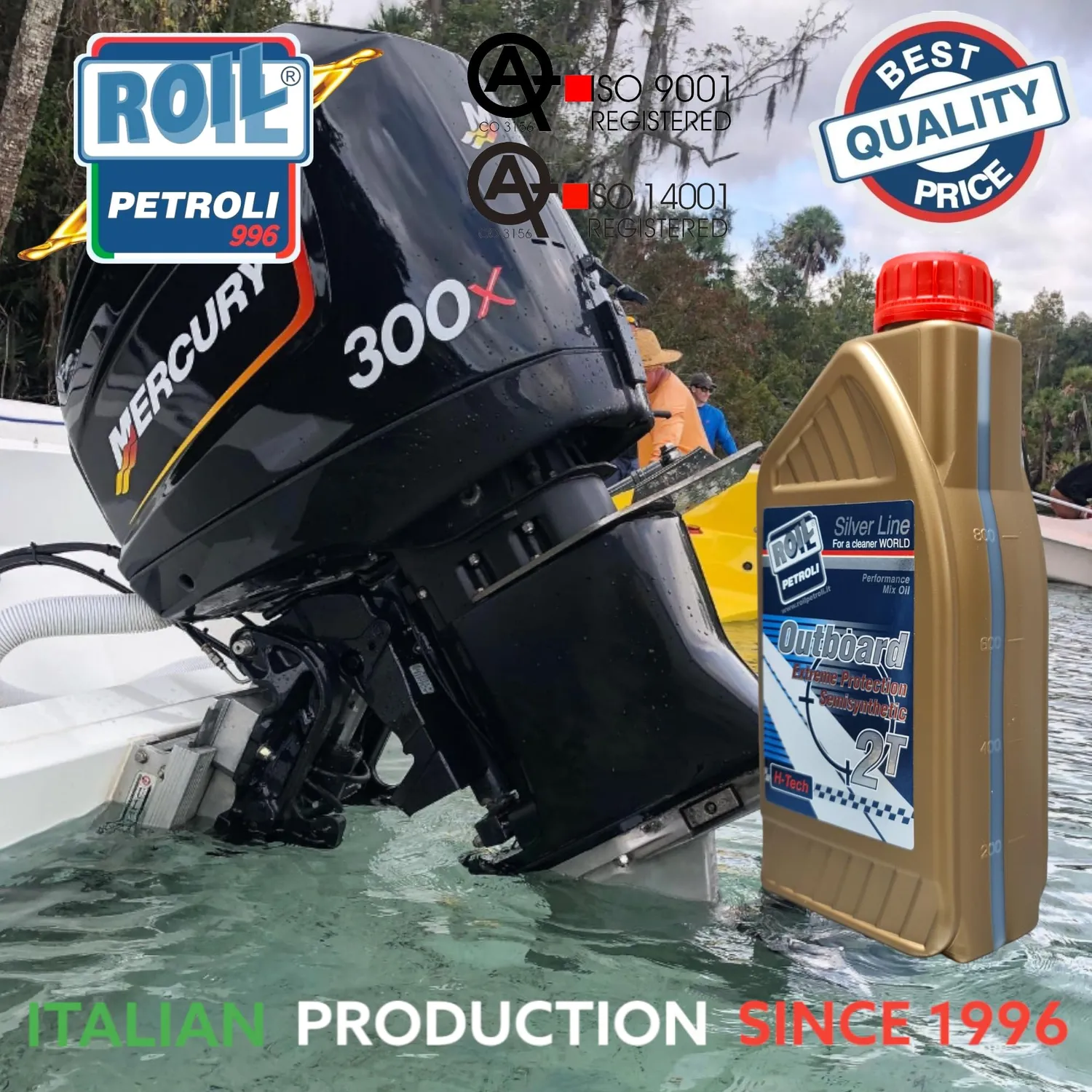 Roil Outboard 2T Blu TC-W3 olio fuoribordo 6L sintetico