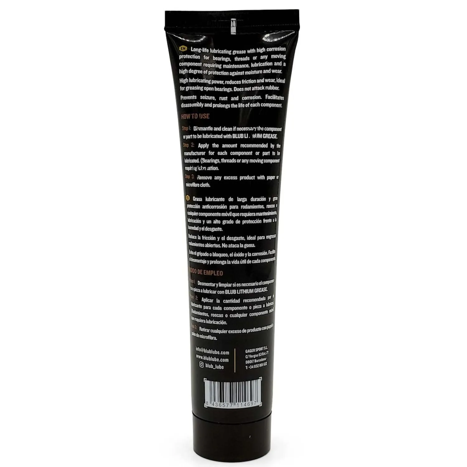BLUB grasso litio bici NLGI 2 EP ambra 100g