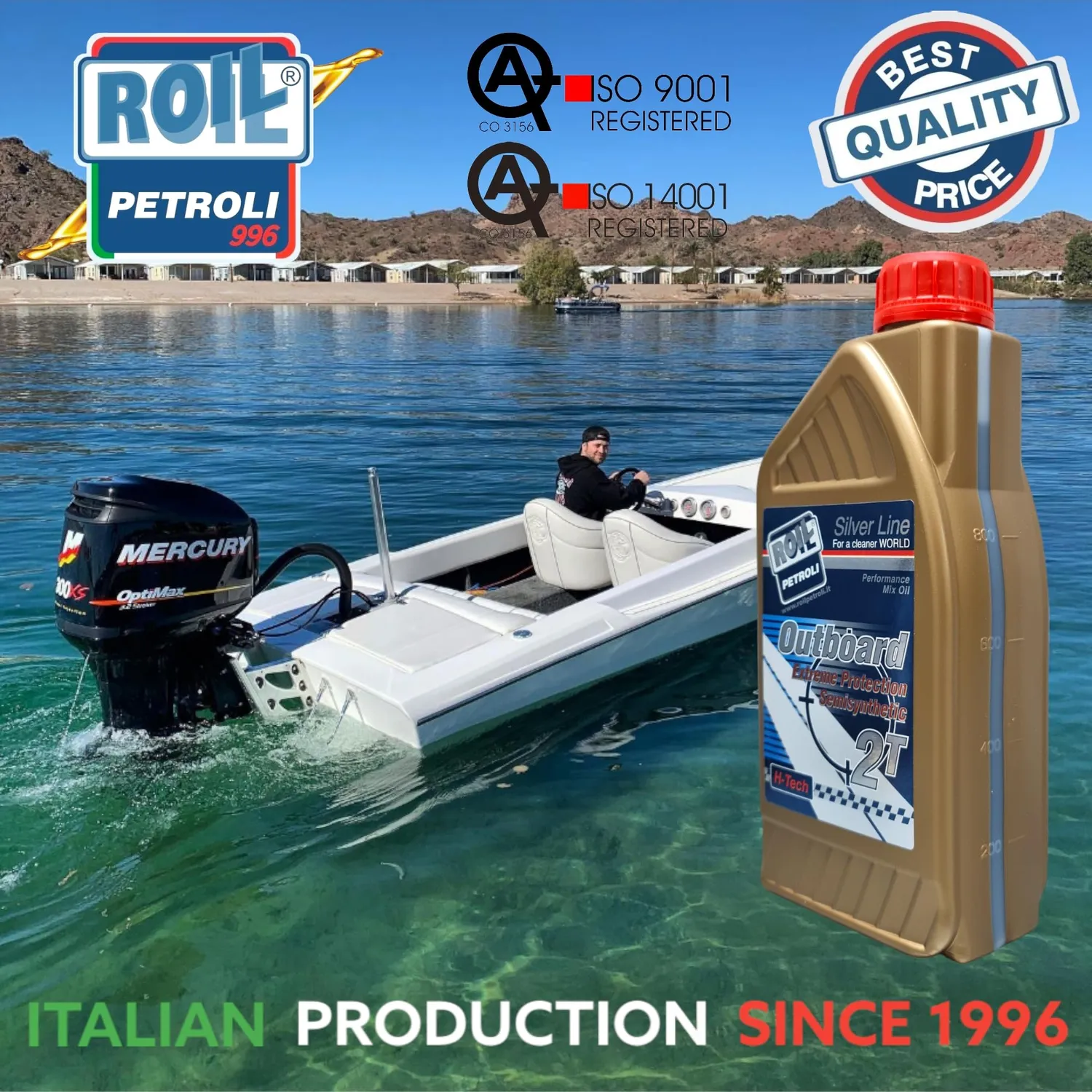 Roil Outboard 2T Blu TC-W3 olio fuoribordo 6L sintetico