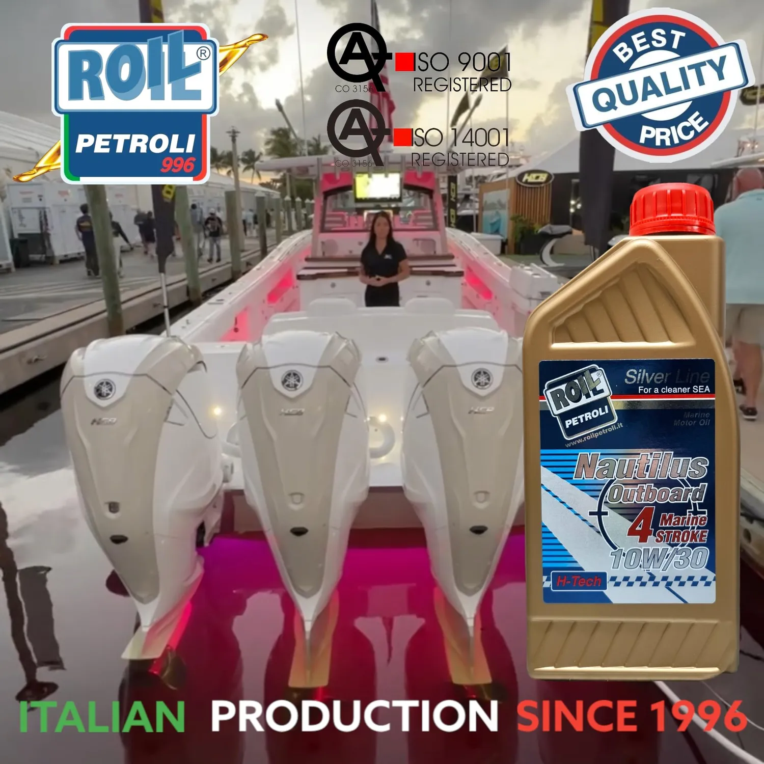 Roil Nautilus Outboard 10W-30 olio fuoribordo sintetico