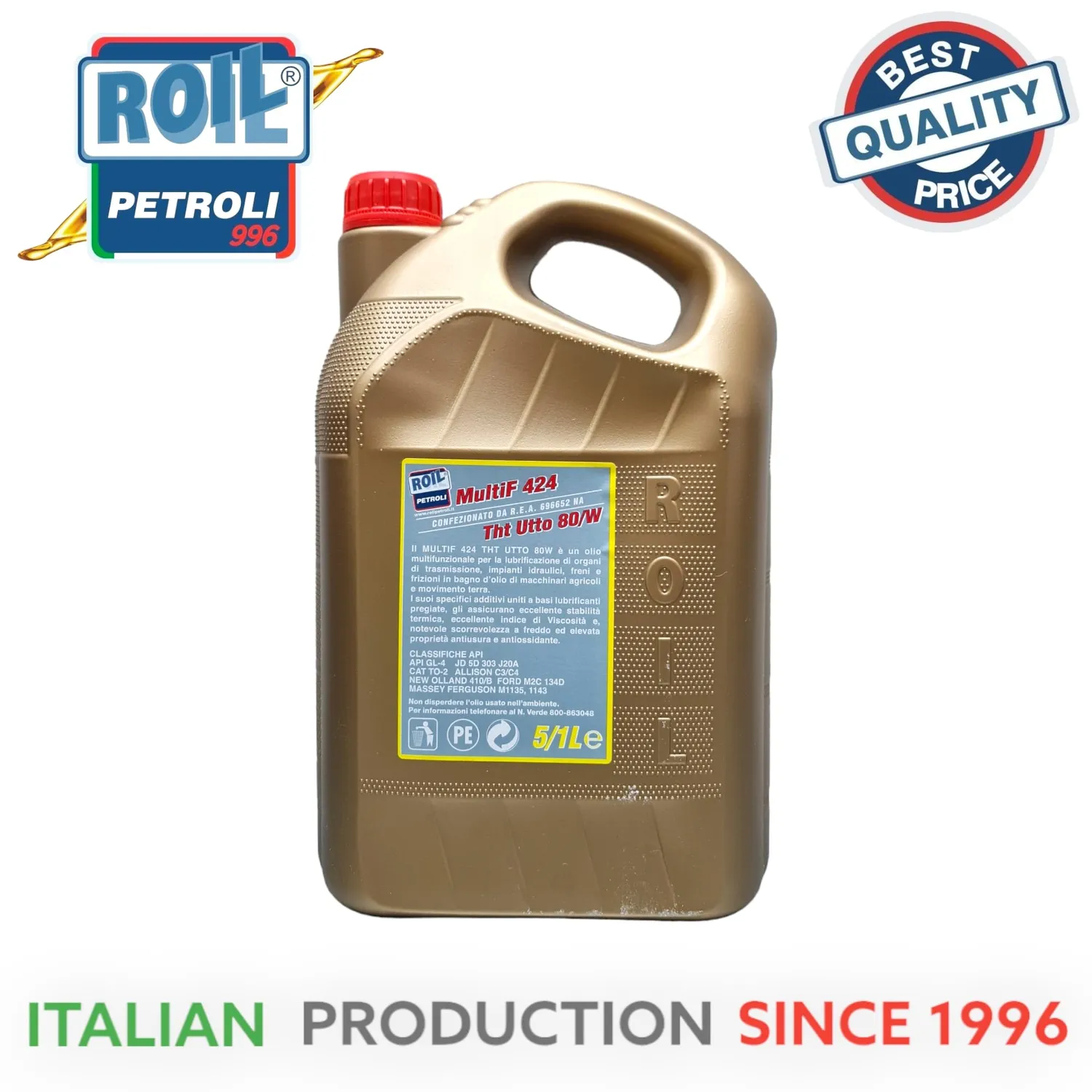 Roil UTTO 424 THT 80W Olio Trattore Multifunzione