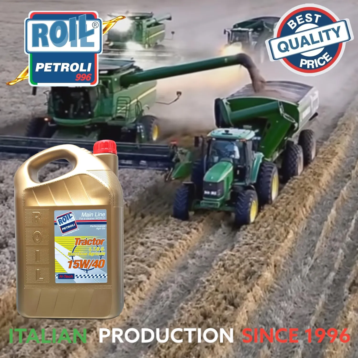 Roil Tractor 15W-40 S.T.O.U. olio trattore multifunzione