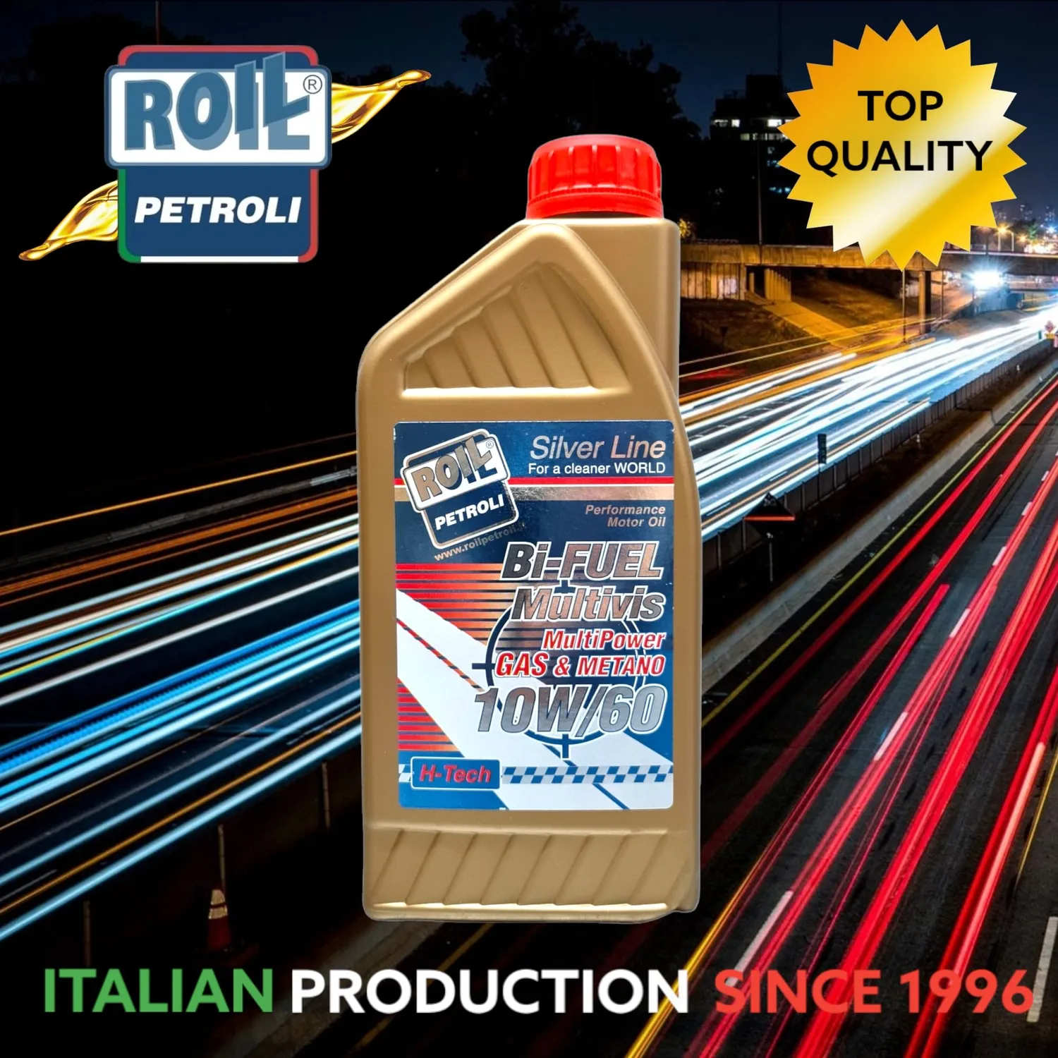 Roil Bi-Fuel Multivis 10W/60 olio motore GPL metano