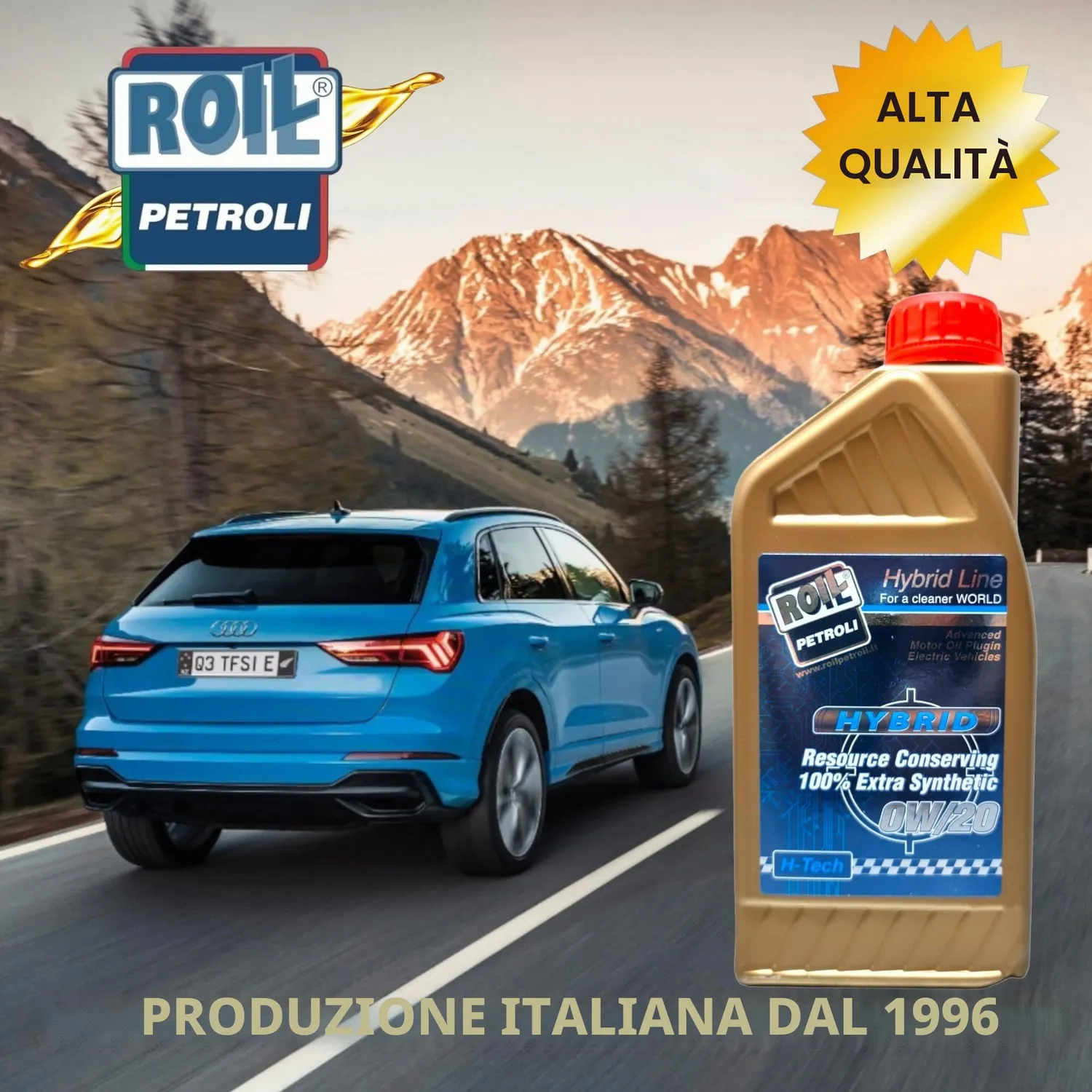 Roil Hybrid Long Life 0W/20 olio motore 4L risparmio