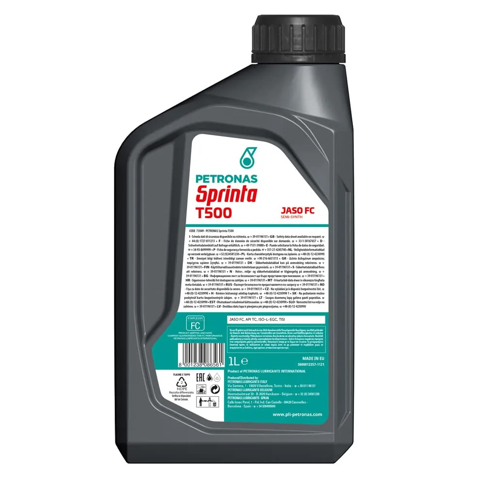 Petronas Sprinta T500 olio moto 2T semisintetico