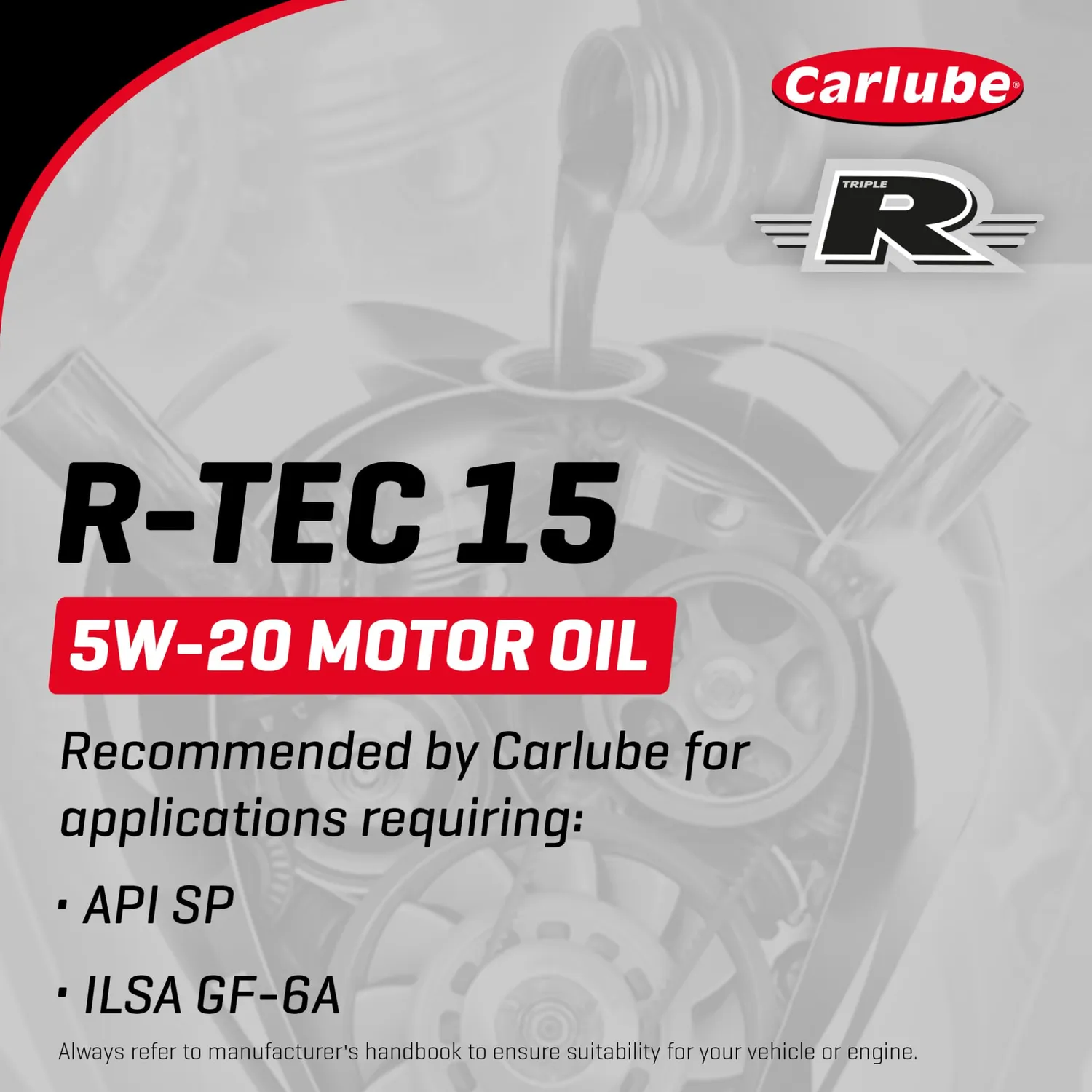 Carlube Triple R R-TEC 15 olio motore 5W-20 5L sintetico