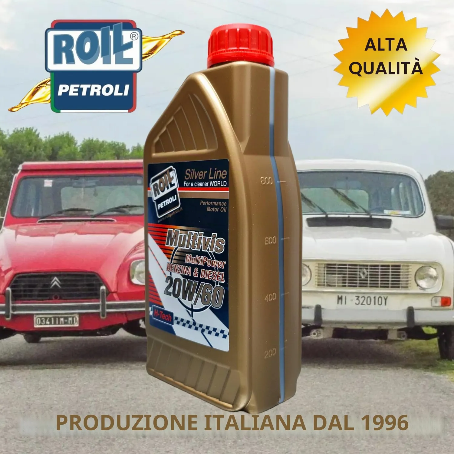 Roil Multivis 20W/60 Olio Motore Auto Storiche