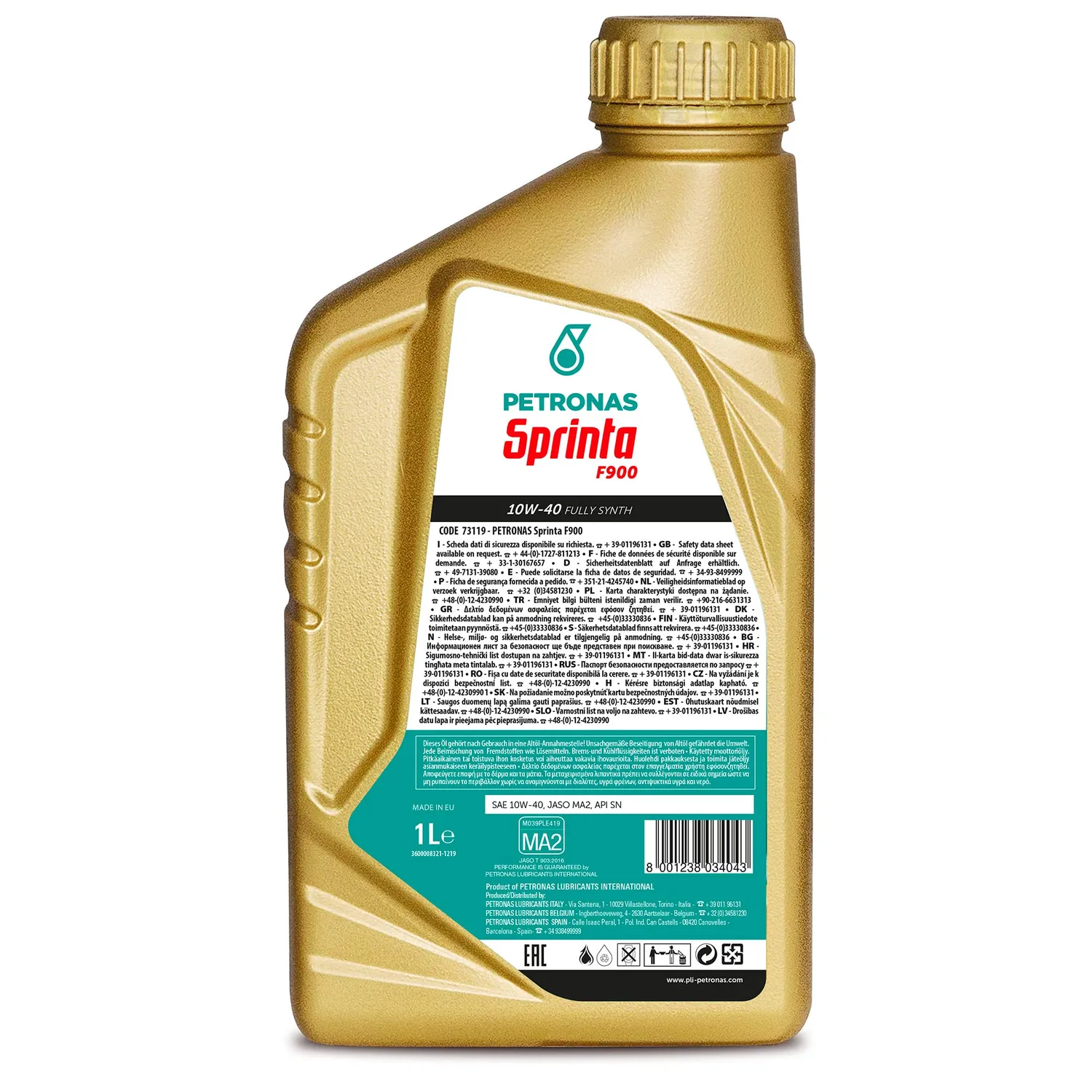 Petronas Sprinta Limited Edition VR46 F900 olio moto