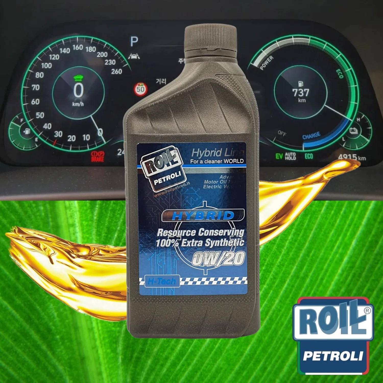 Roil HYBRID 0W/20 olio motore 5 litri 100% sintetico per ibridi