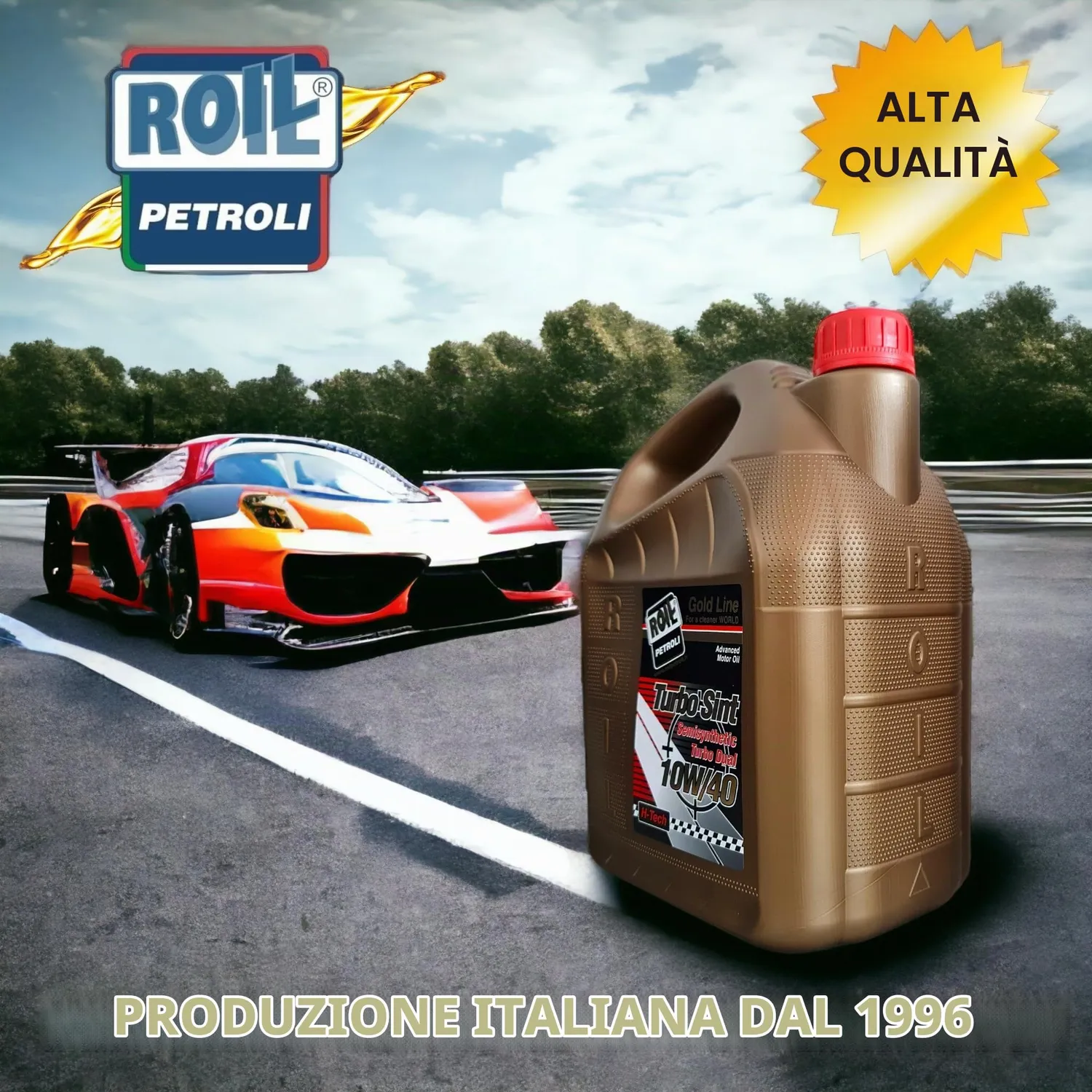 Roil Turbo Sint olio motore 10W-40 4L benzina e diesel