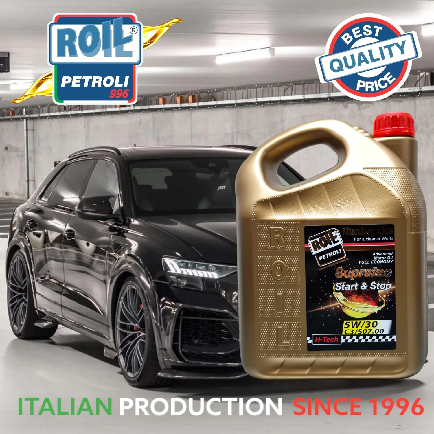 Roil Supratec Start&Stop 5W-30 olio motore sintetico VW 504 507