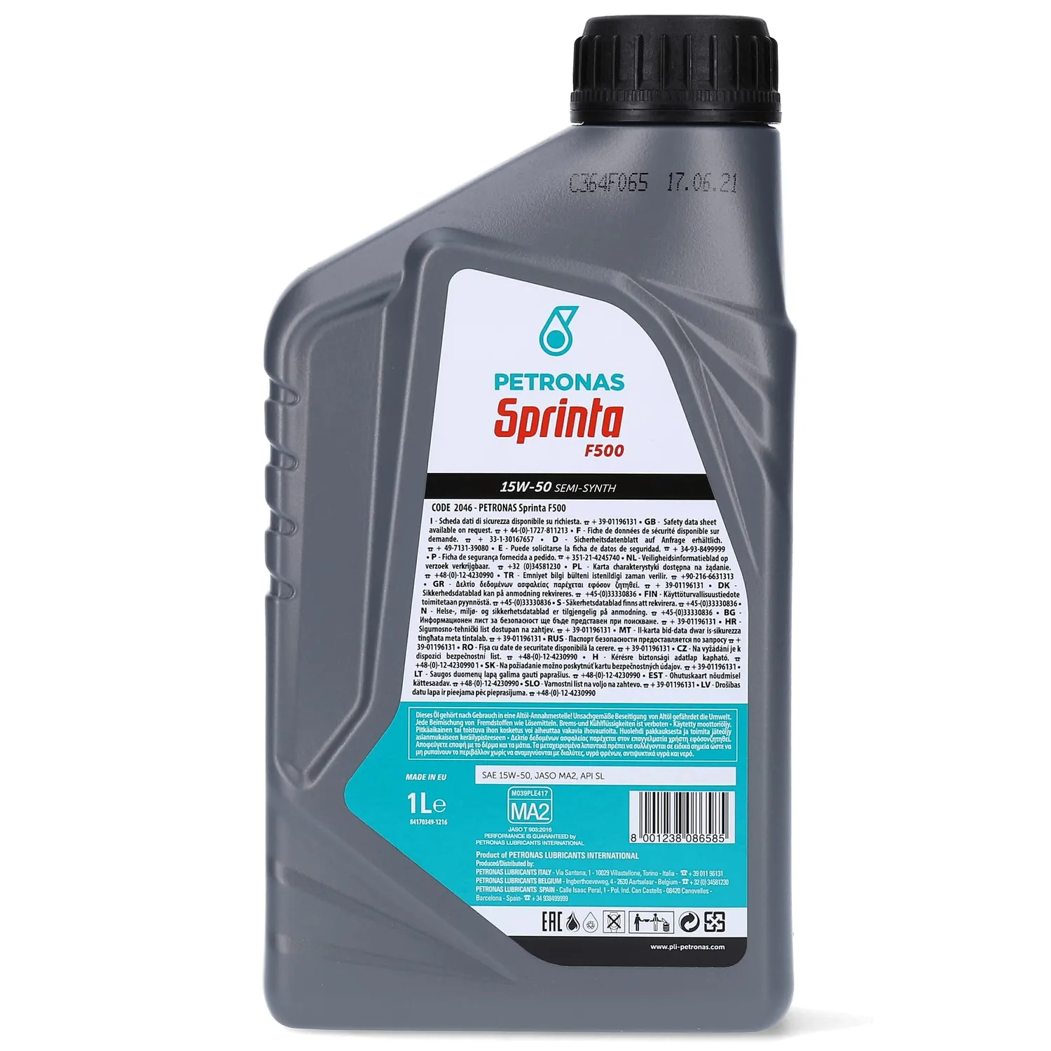 Petronas Sprinta F500 15W-50 olio moto 4T semisintetico