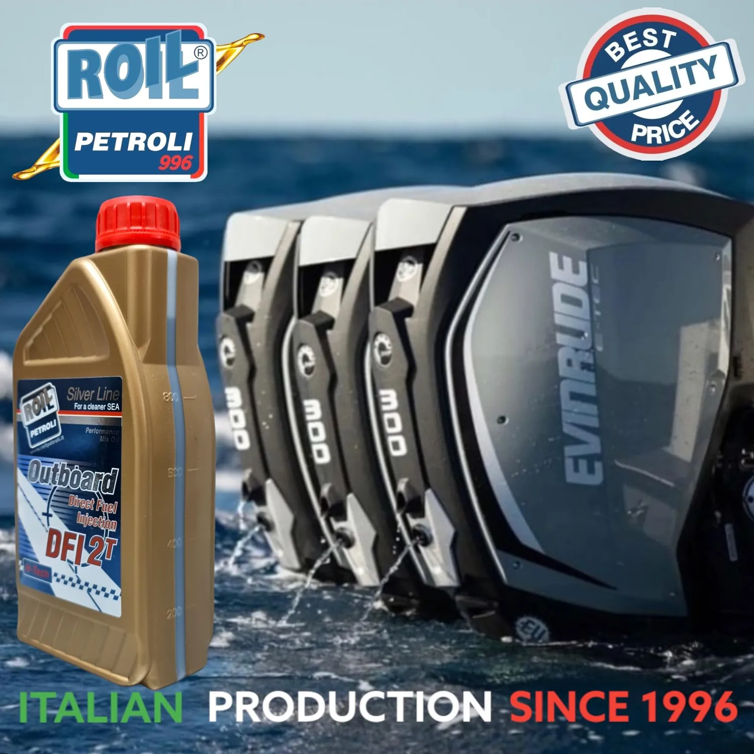 Roil Outboard 2T DFI Olio Fuoribordo Sintetico