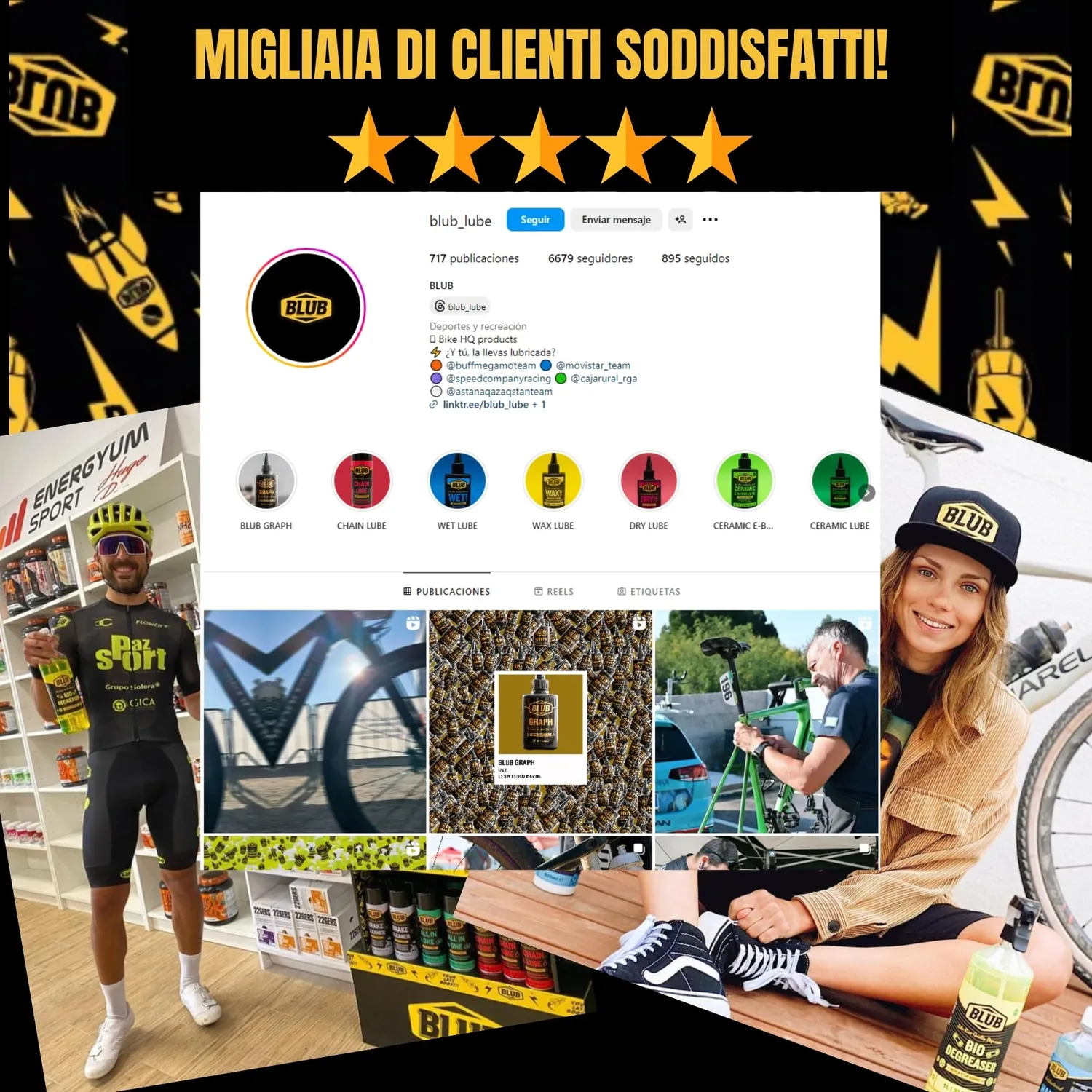BLUB grasso litio bici NLGI 2 EP ambra 100g