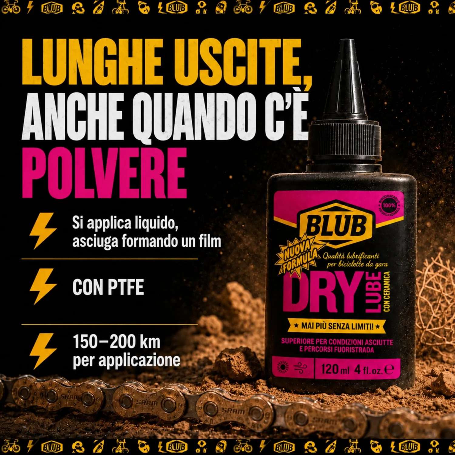 BLUB Lubrificante Catena Bici 120 ml