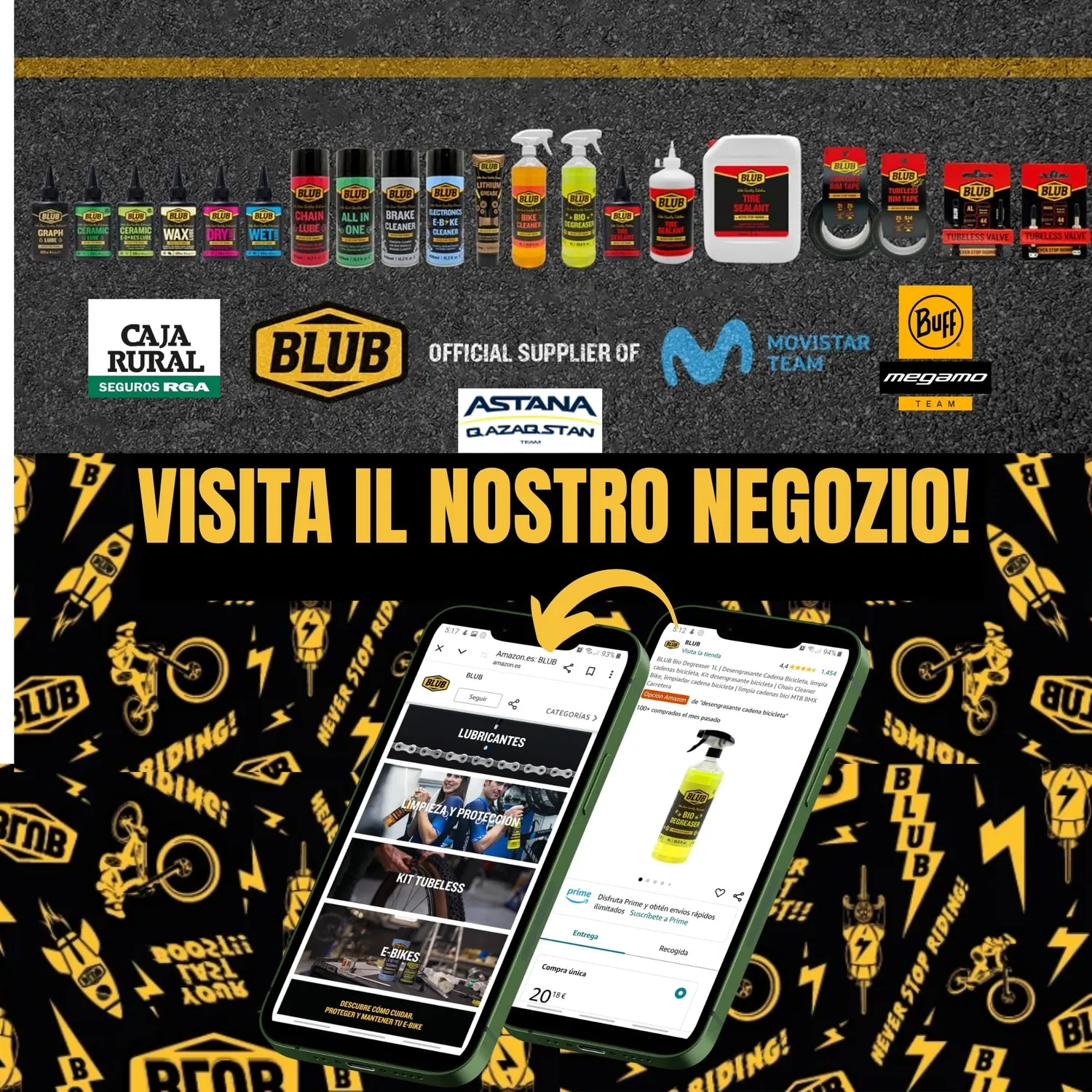 BLUB Hot Wax cera catena bici 500 g ceramica