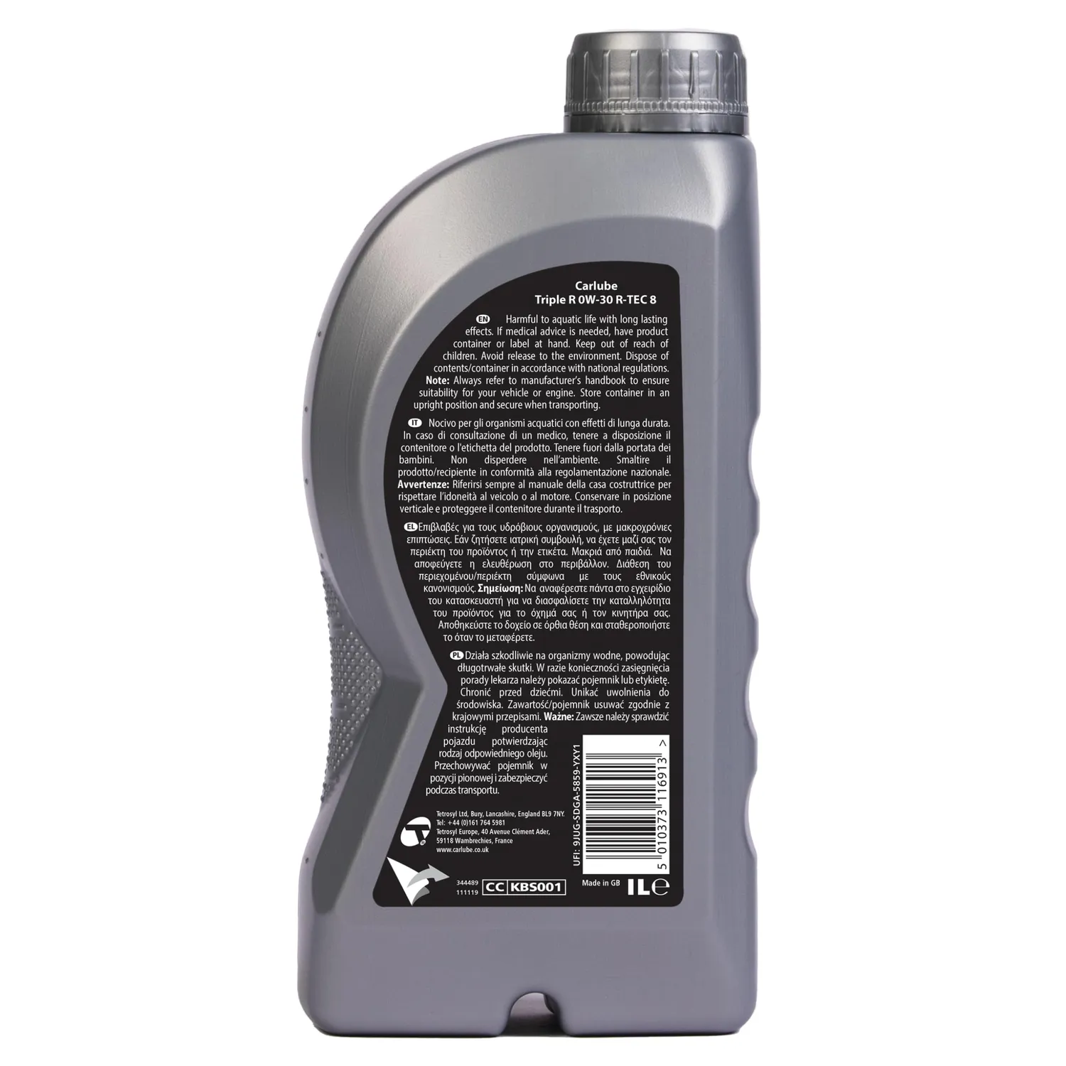 Carlube Triple R 0W-30 R-TEC 8 olio motore