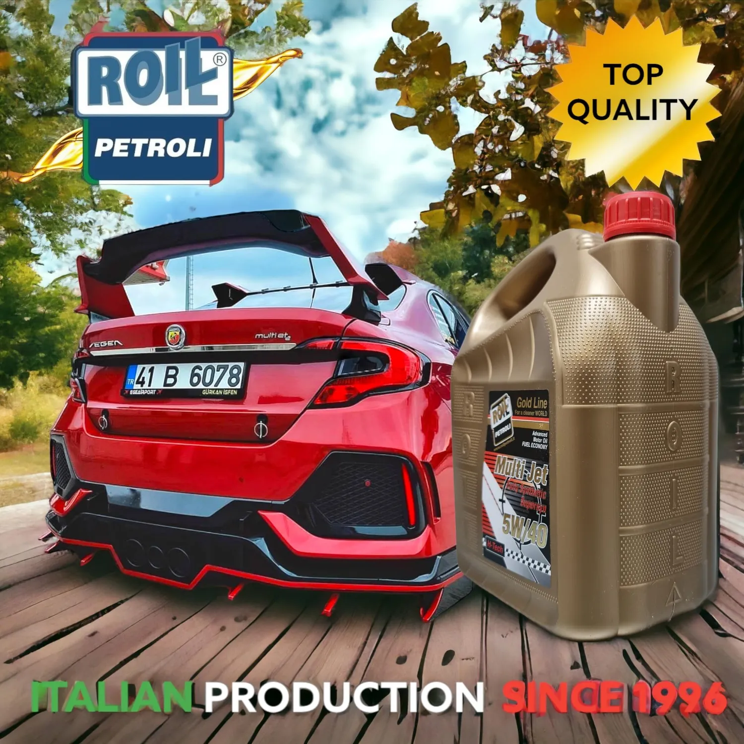 Roil MultiJet olio motore 5W-40 4L sintetico diesel