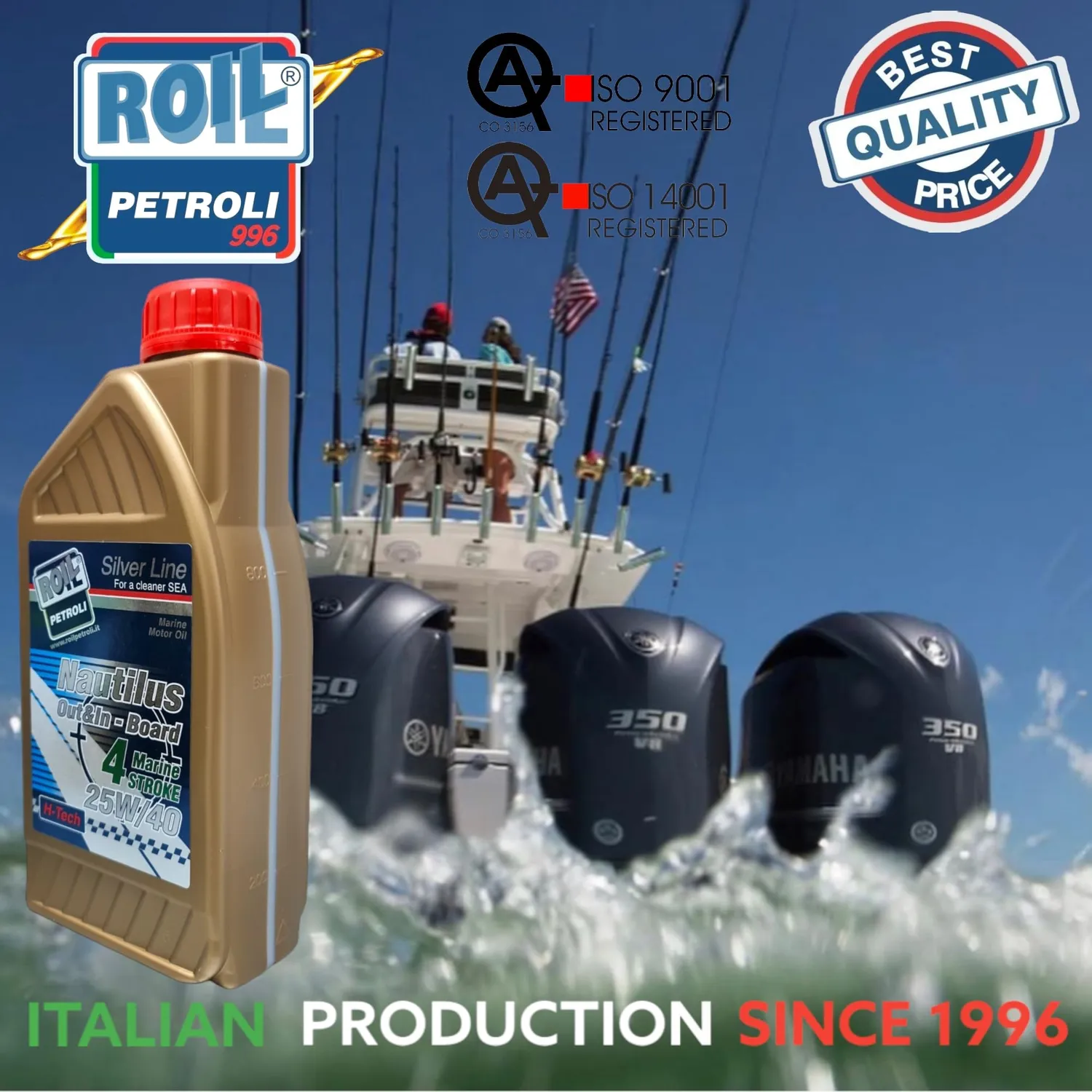 Roil Nautilus Out&In Board 25W-40 olio nautico