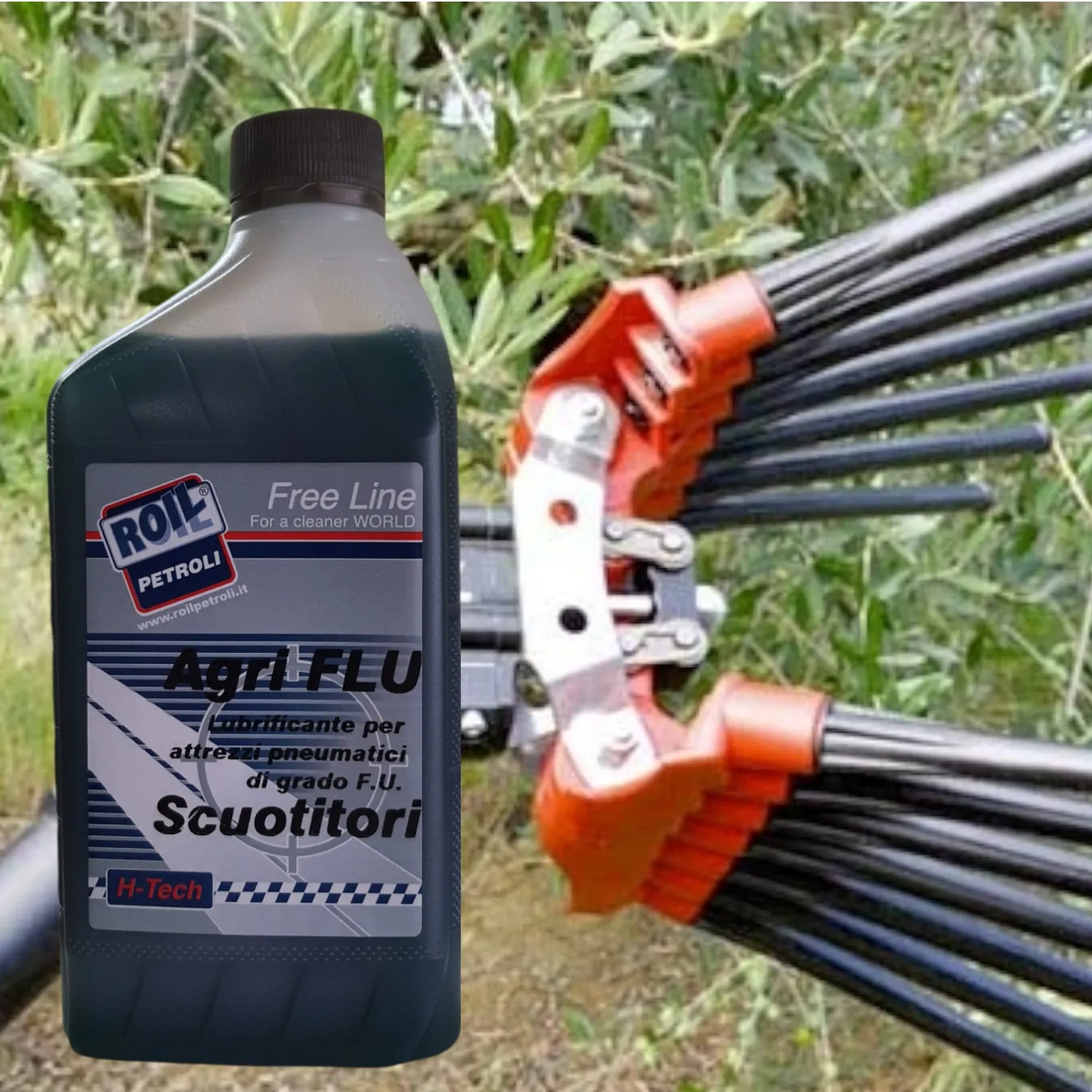 Roil Agriflu Bio olio pneumatico 2 litri biodegradabile