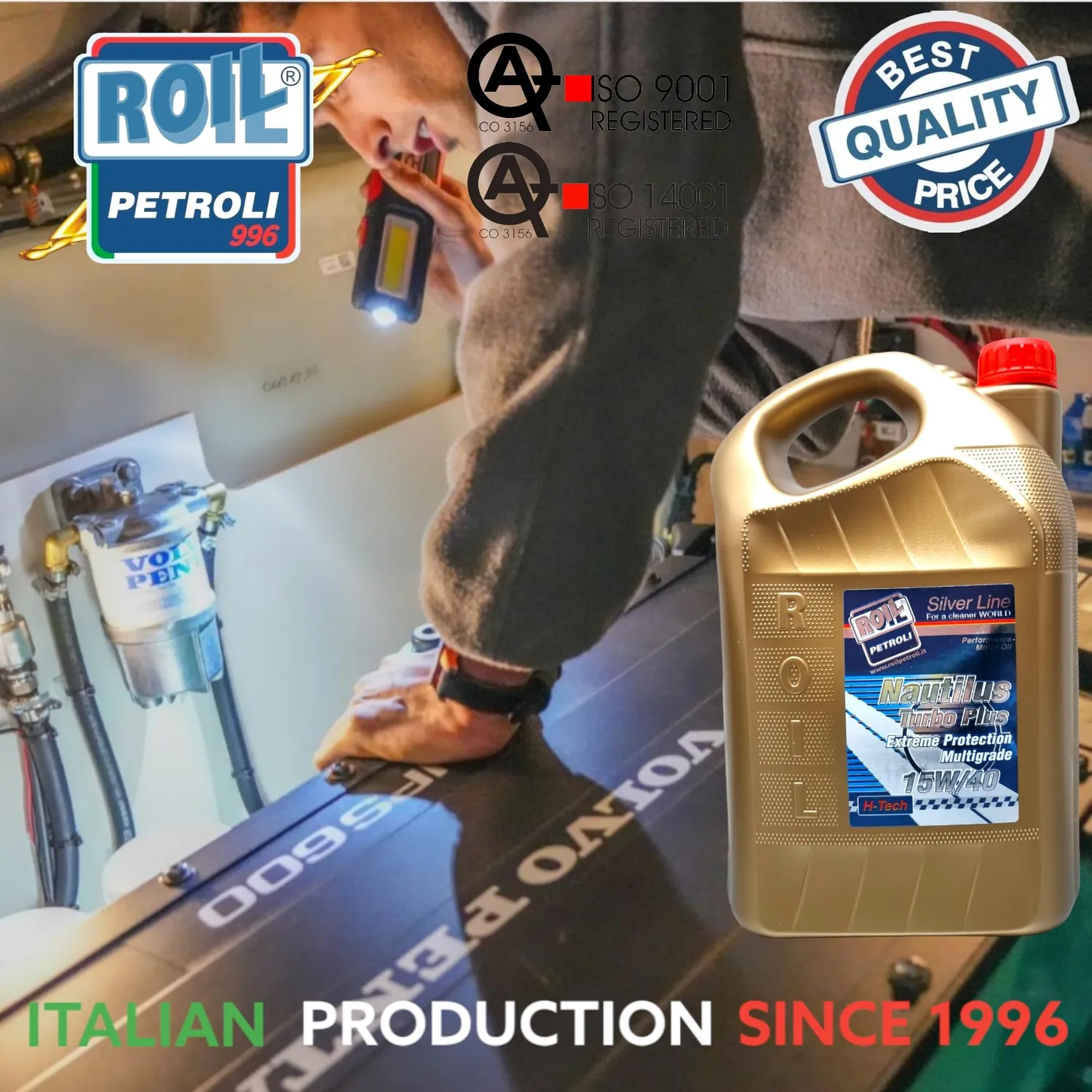 Roil Nautilus Turbo Plus olio nautico VDS-3