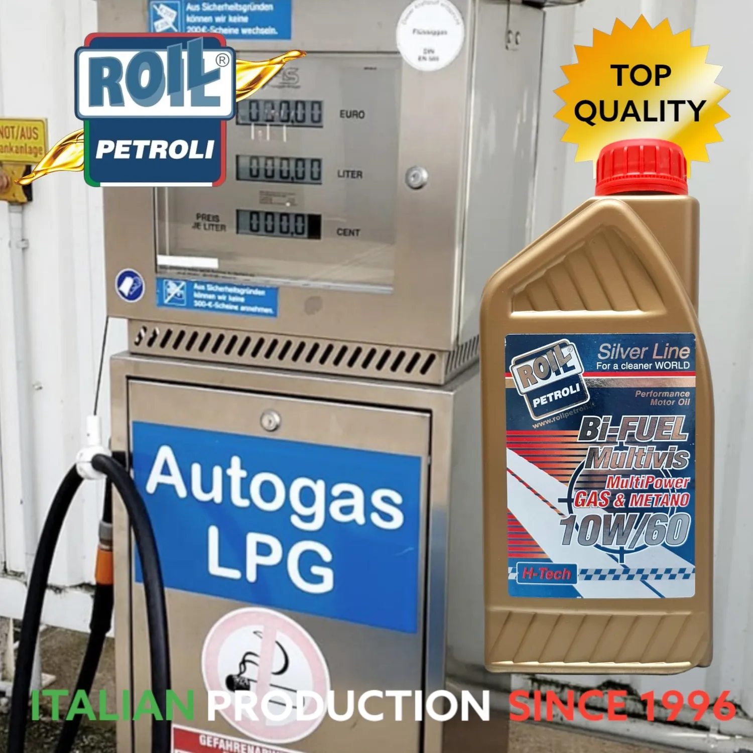 Roil Bi-Fuel Multivis 10W/60 olio motore GPL metano