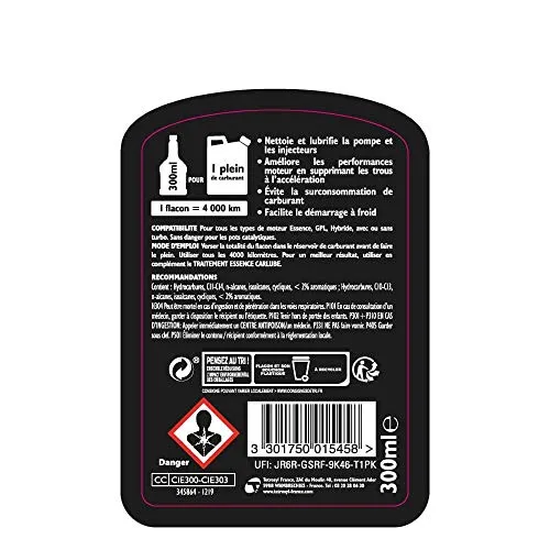 Carlube detergente iniettori benzina 300 ml pulizia motore