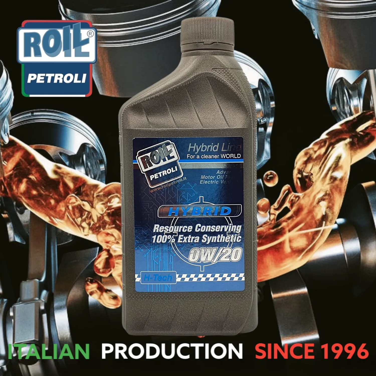 Roil HYBRID 0W/20 olio motore 5 litri 100% sintetico per ibridi