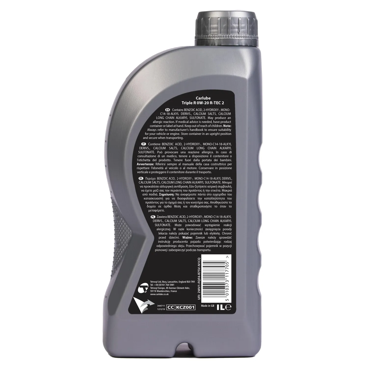 Carlube Triple R 0W-20 R-Tec 2 Olio Motore 1L C5