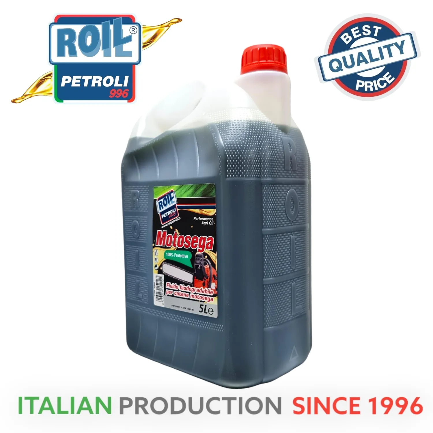 Roil Olio Catena Motosega Bio 5 L Verde