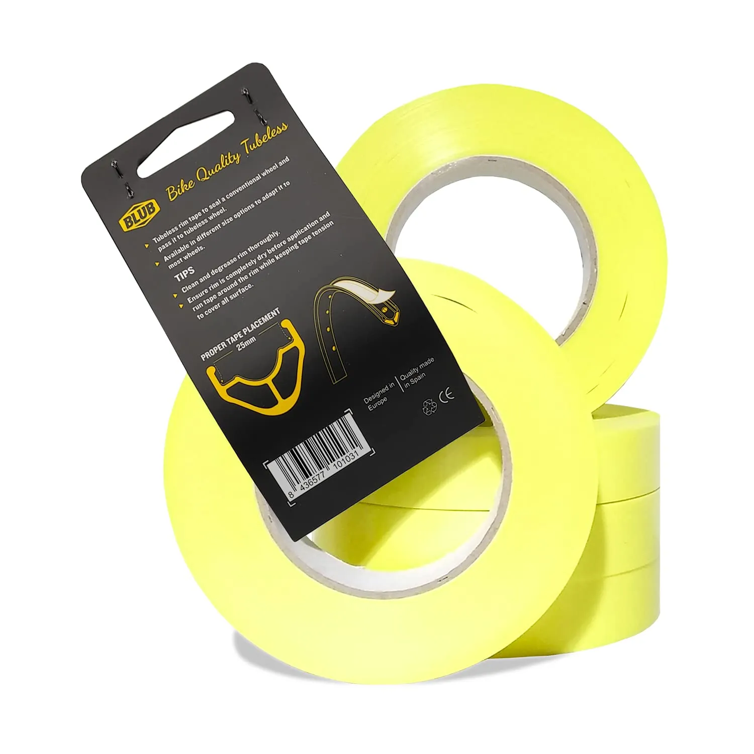 Blub Tubeless System nastro tubeless 25mm giallo